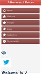 Mobile Screenshot of aharmonyofflavors.com